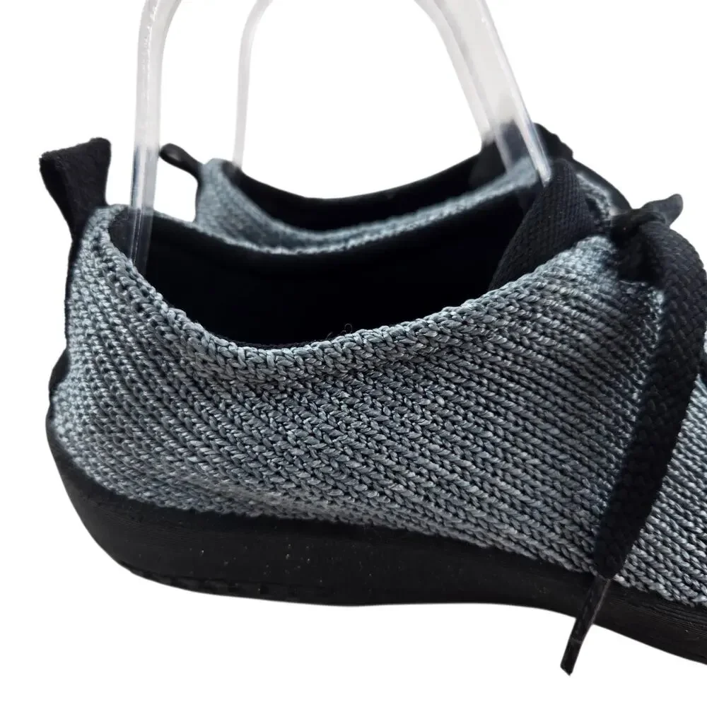 Arcopdeico Knit Shoes Womens‎ 6.5 (37) Slate Blue Gray Lace Up Comfort Casual